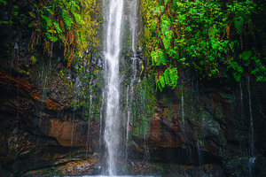 Famous 25 Fontes Waterfall, Madeira, a Nature Photo by Alpine Dreams