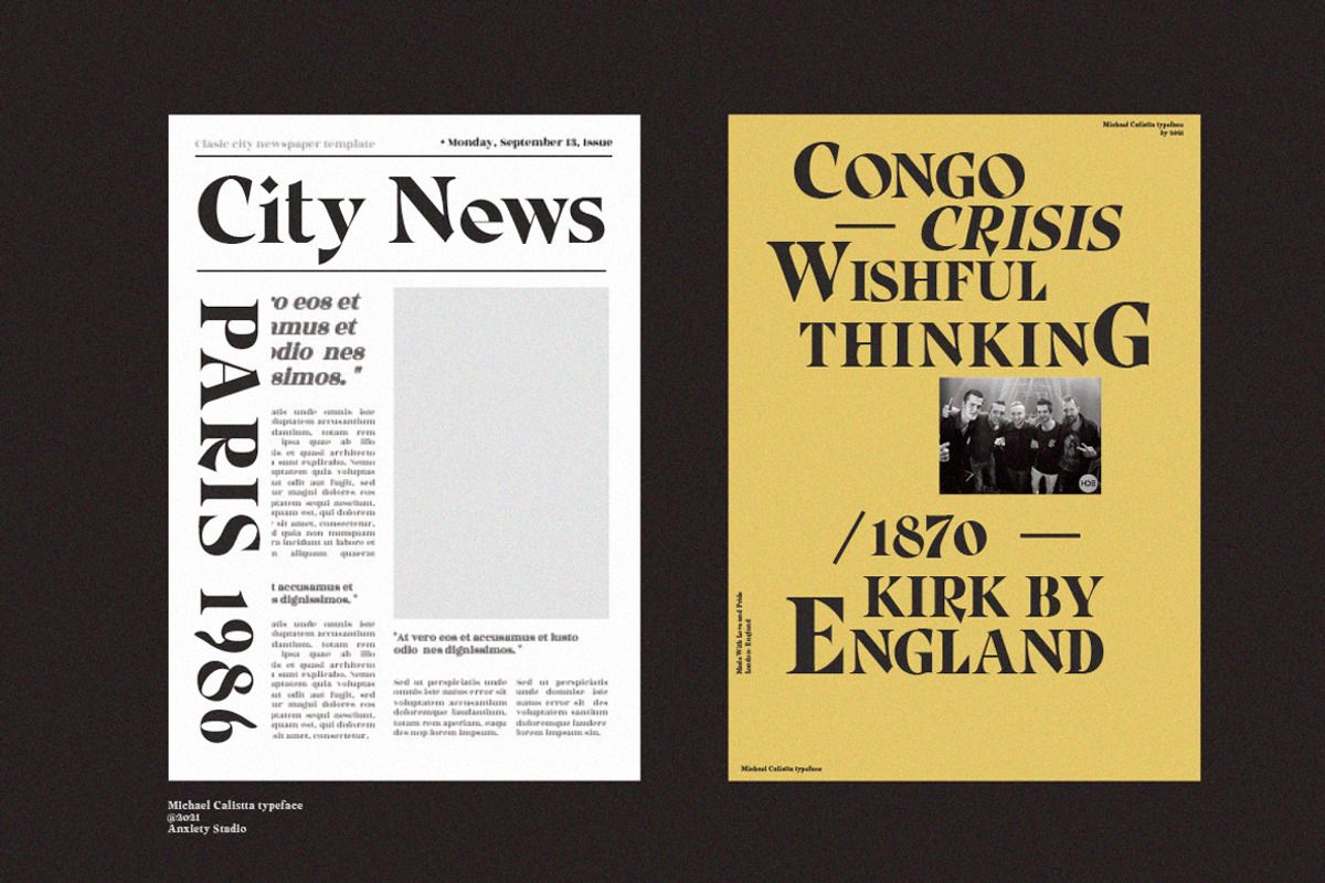 Michaela Calistta - Roman Serif, a Serif Font by Anxiety Studio (Photo 7 of 21)