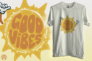 Good Vibes Sunshine Vintage Style