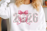 Pink Coquette New Year 2026 Png, an Illustration by SinaCreation (Thumbnail 9 of 10)