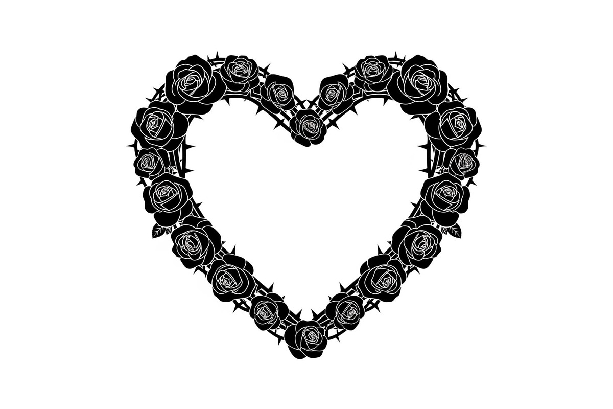 Floral Heart Wreath SVG Bundle, an Illustration by Gaye Art (Photo 21 of 31)