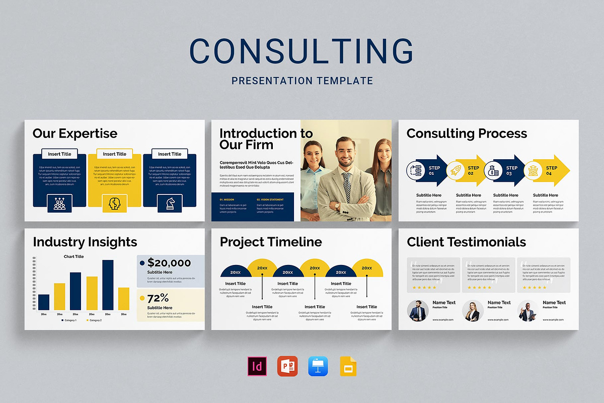 Consulting Presentation Template, a Presentation Template by E-Type (Photo 2 of 6)