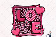 Valentine's Day Love leopard frame, an Illustration by Creative Art (Thumbnail 1 of 6)