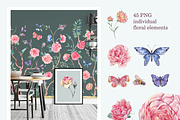 Chinoiseries Blooming Roses, an Object Graphic by Depiano (Thumbnail 5 of 6)