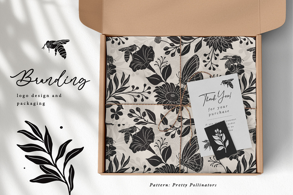 Shadow Garden Vector Collection, a Decorative Illustration by rouxsupplyco (Photo 10 of 17)