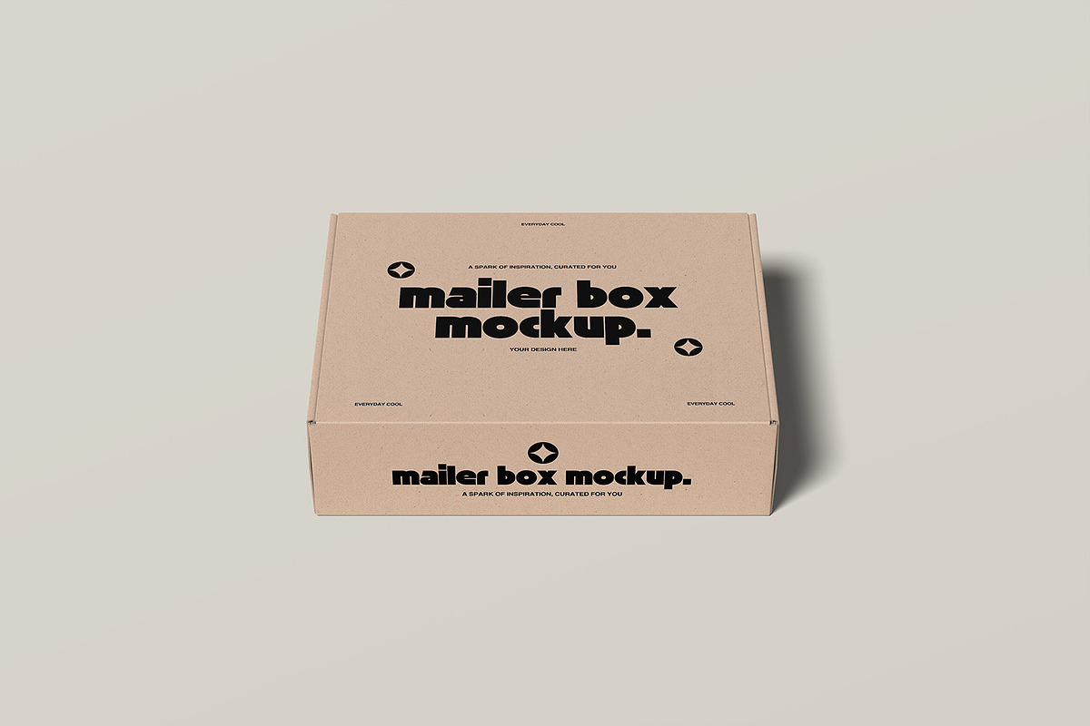Mailer Box Mockup, a Packaging Mockup by graphicsecond (Photo 5 of 6)