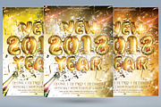 New Year 2018, a Flyer Template by tmcom (Thumbnail 1 of 2)