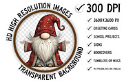 New Year Gnome Clipart, an Illustration by Craft Nest (Thumbnail 5 of 9)
