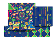 Let’s Fiesta – Dark Theme | Seamless, a Graphic by AashimaDesigns (Thumbnail 1 of 3)