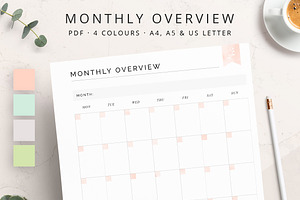 PRINTABLE Monthly Overview