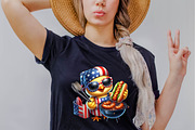 Patriotic Chicken 4th of July  Subl, an Illustration by SVGArt (Thumbnail 3 of 7)
