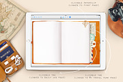 Digital travel journal, a Stationery Template by Kate Snitser (Thumbnail 3 of 6)
