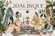 Odalisque - Watercolor Harem Creator, a Decorative Illustration by Kaleriia (Thumbnail 1 of 13)