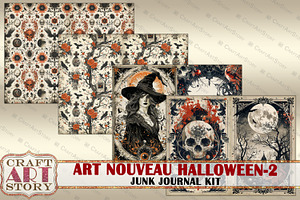 Art Nouveau Halloween-2 Junk Journal