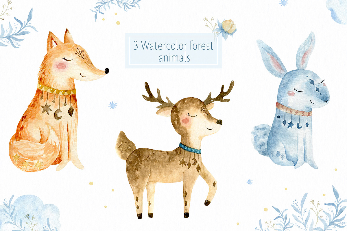Magical Forest Animals!, a Graphic by Irene_Boiko_ART (Photo 2 of 8)