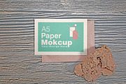 A5 Paper Mockups With Grunge stones, a Print Template by shahsoft (Thumbnail 2 of 3)