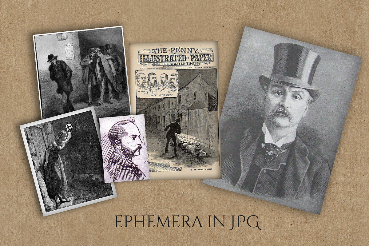Jack The Ripper Clipart Graphics Set, an Illustration by Secret Helper