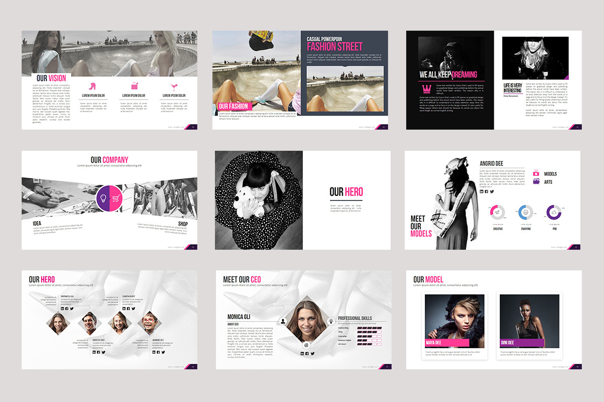 Fashion Keynote template, a Presentation Template by Stock Shape (Photo 3 of 12)