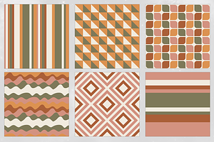 Cozy Vintage Seamless Pattern Set