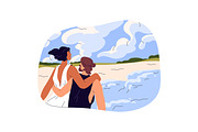 Love couples on romantic date set, a Person Illustration by PaperTrident (Thumbnail 5 of 9)