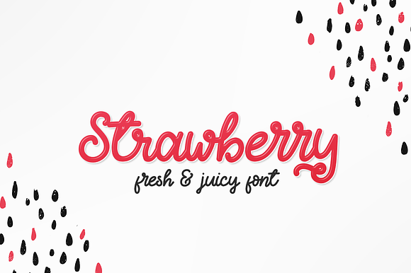 Strawberry - Fresh & Juicy Script preview 8