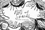 Nuts and snacks, a Food Illustration by Ann Astro (Thumbnail 1 of 24)