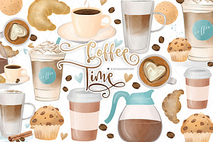 Watercolor Coffee design