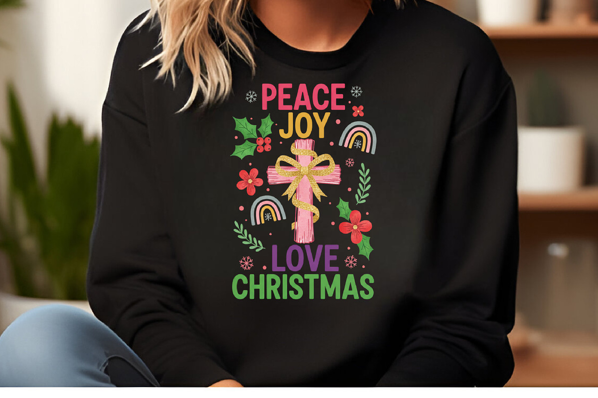 Peace Joy Love Christmas Png, an Illustration by DreamArtGraphic (Photo 3 of 5)
