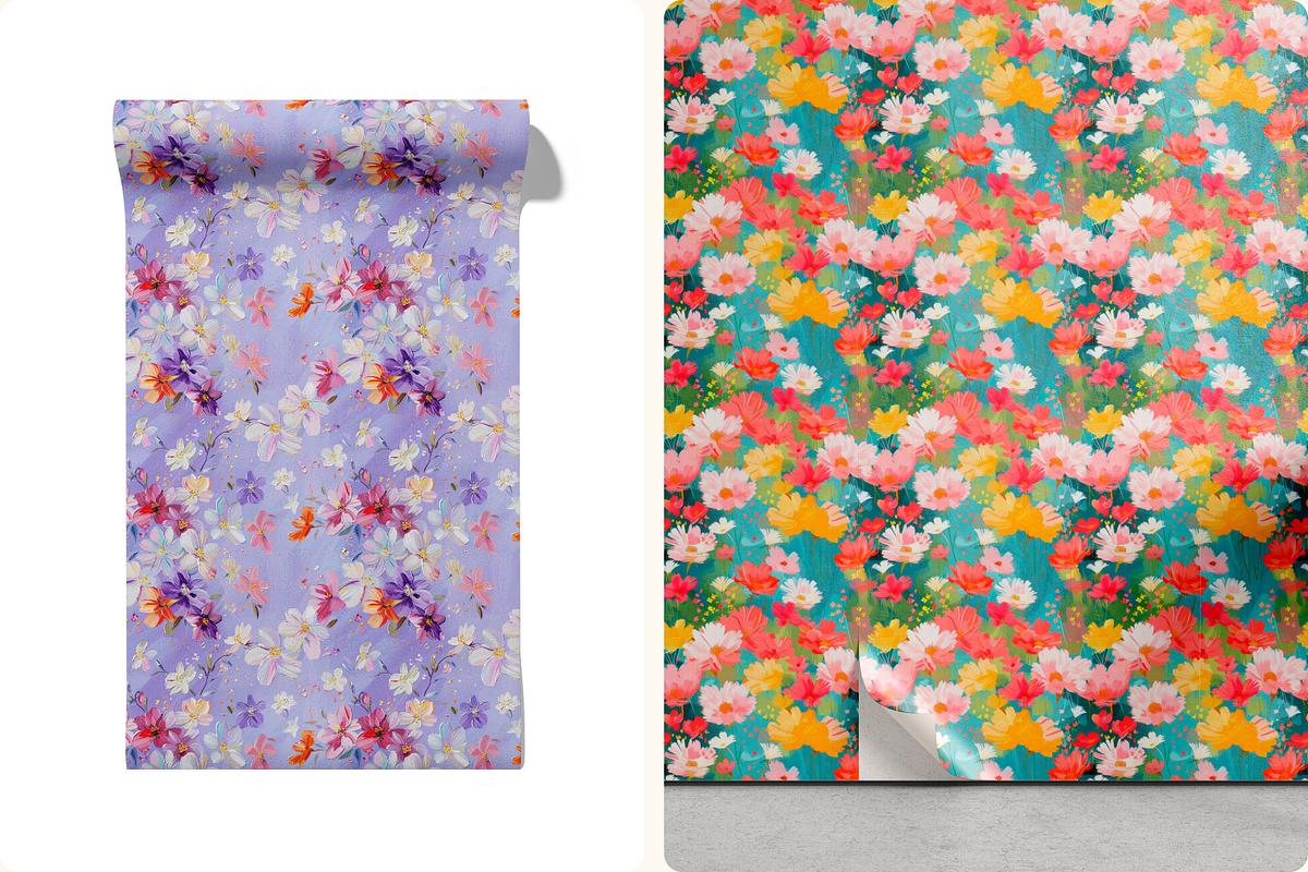 Sundress Season Painterly Florals, a Pattern Graphic by Ninterints (Photo 8 of 10)