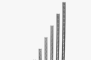 Mini Square Truss 7 PCS Modular