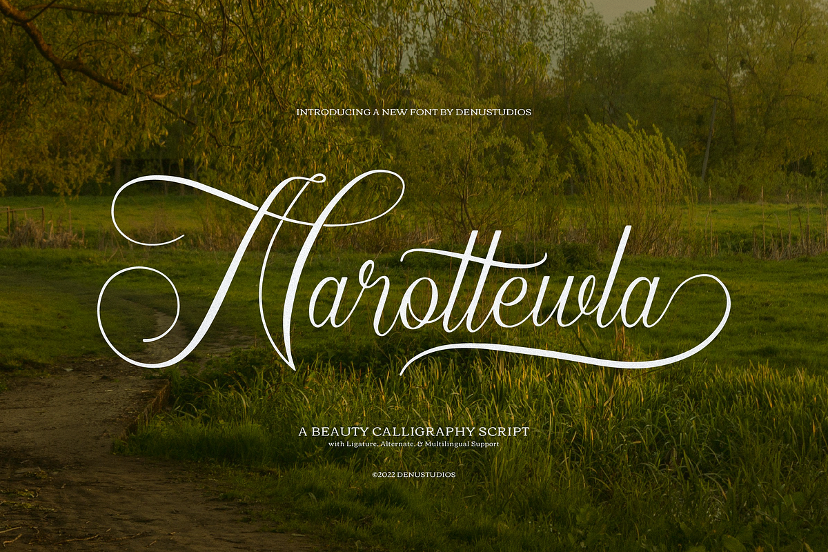 Narottewla | Beauty Callighraphy, a Script Font by Denustudios (Photo 1 of 12)