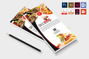 Rack Card Restaurant DL Flyer V-01