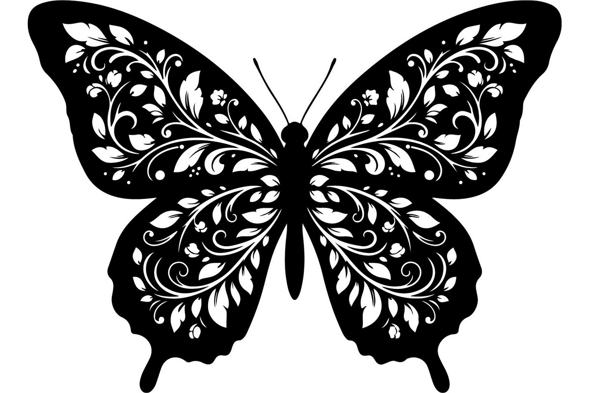 Decorative Butterfly Silhouette, an Object Graphic by Creativeshirt (Photo 9 of 16)