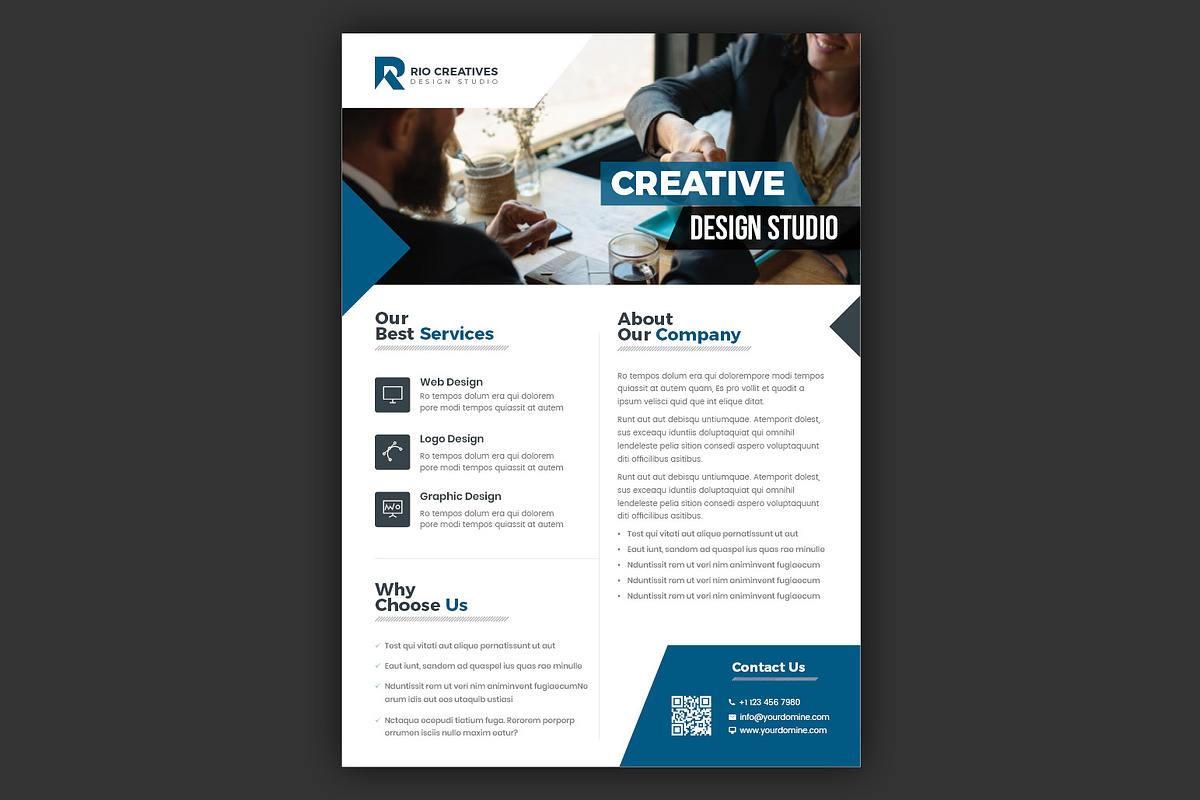 Business Flyer Template InDesign, a Flyer Template by Advaita Printables (Photo 3 of 4)