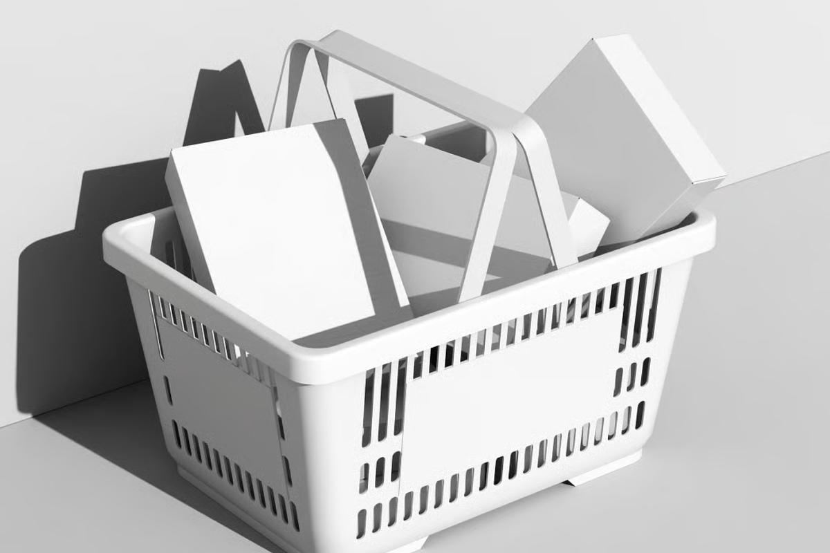 Grocery Basket Cereal Mockup, a Packaging Mockup by graphicsauce (Photo 2 of 3)