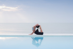 Woman practice Yoga