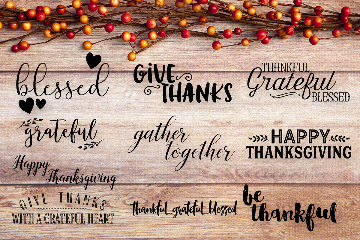 Thanksgiving Overlays, a Graphic by Jodi Van der Kruik (Photo 3 of 7)