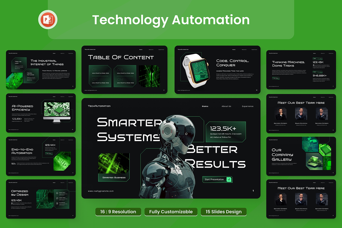 Technology Automation Presentation, a Presentation Template by Annora Studio (Photo 1 of 7)