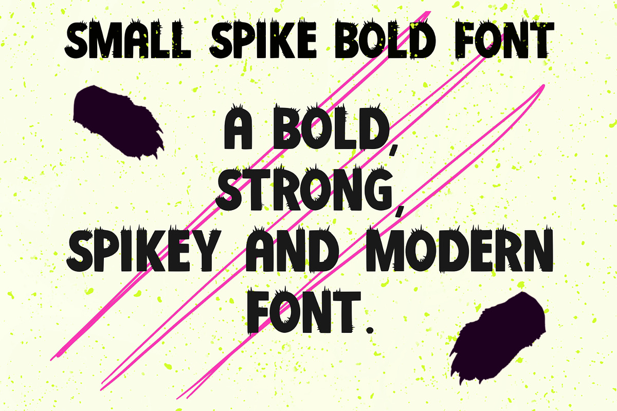 Small Spikey Font, a Font by Charlotte Breedon Design (Photo 1 of 5)