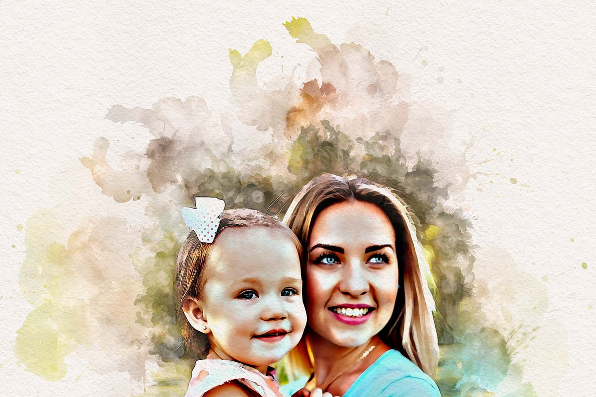 Realistic Watercolor Effect Action, an Action Add-On by MRI STUDIO (Photo 5 of 17)