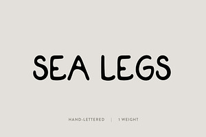 Sea Legs: A Hand-Lettered Font