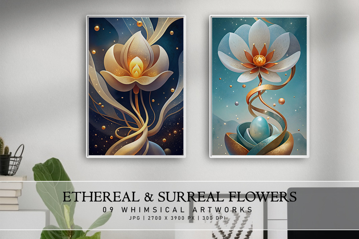 Ethereal and Surreal Flowers, a Decorative Illustration by Digital Art Creations (Photo 6 of 7)