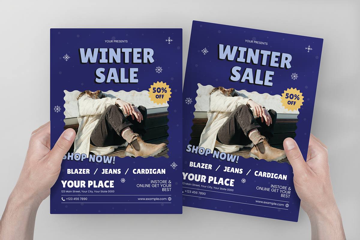 Fashion Winter Sale Flyer, a Flyer Template by Annora Studio (Photo 4 of 5)