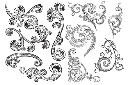 Victorian Ornaments Vector Pack