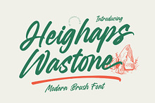 Heighaps Wastone Modern Brush Font