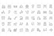 Animated Las Vegas Icons, an Outline Icon by Prosymbols (Thumbnail 4 of 6)