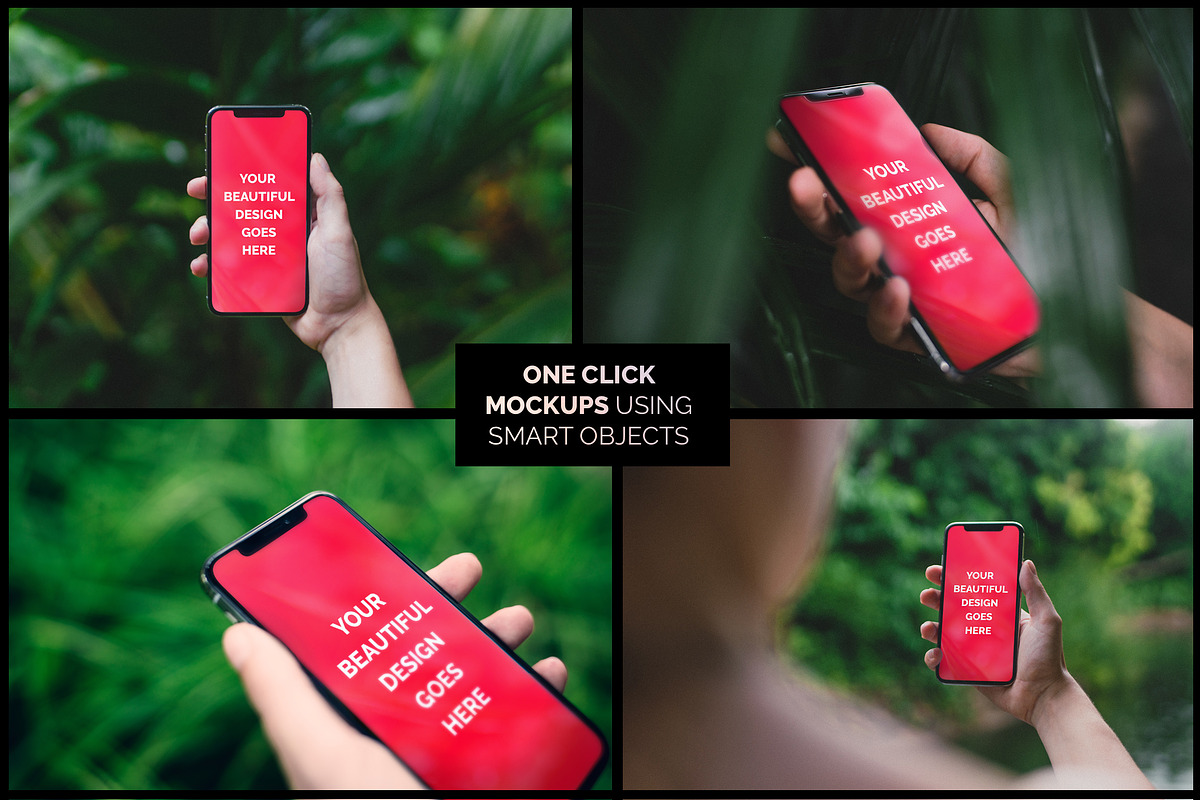 10 Authentic iPhone X Mockups, an iPhone Mockup by TomAnders (Photo 6 of 7)