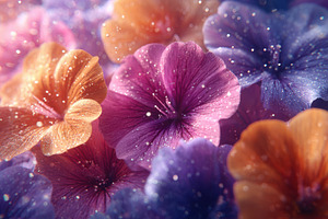 Dreamy colorful pansy macro, a Nature Photo by AlyaAnd
