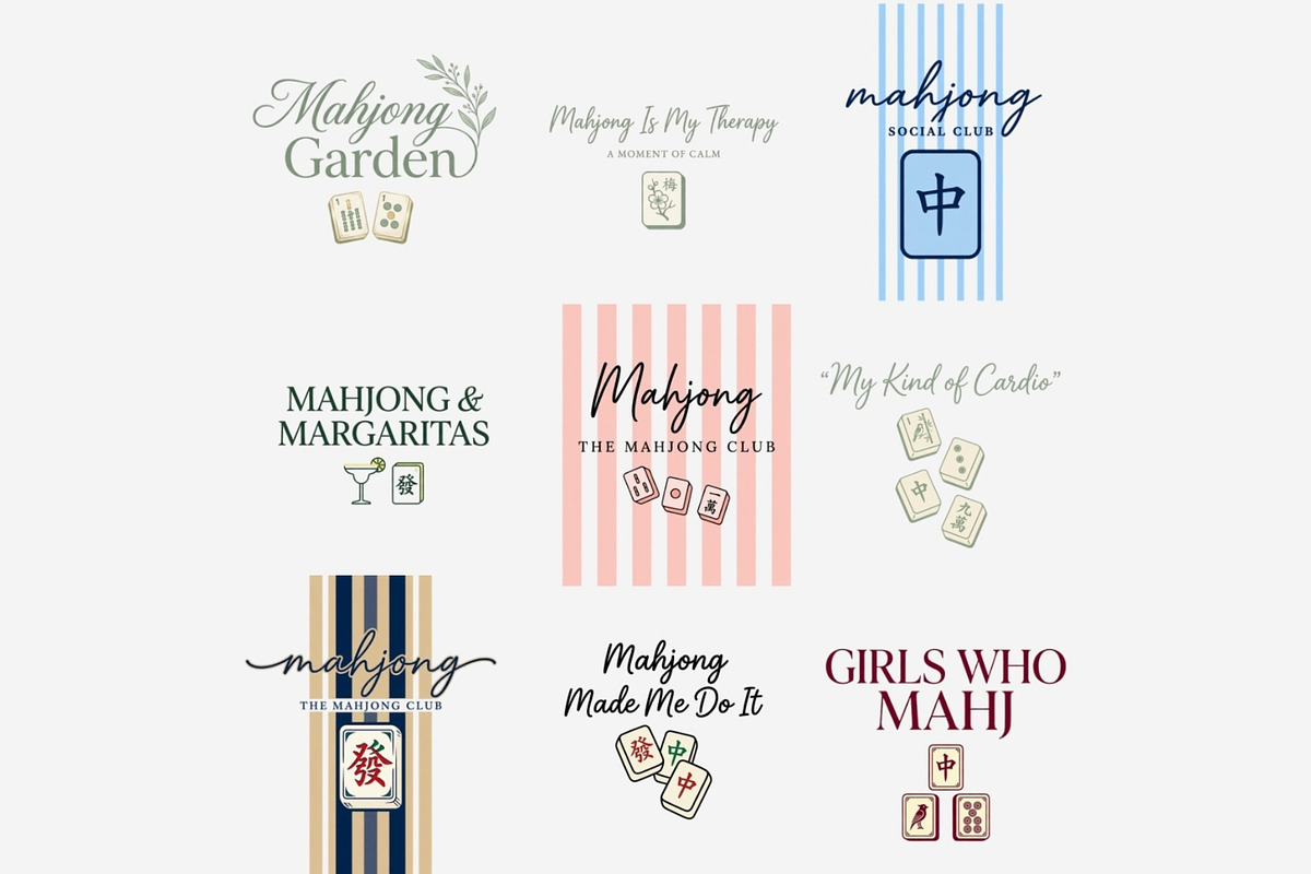 Mahjong Quotes PNG Sublimation, a Seasonal Illustration by Tanya Kart (Photo 9 of 11)