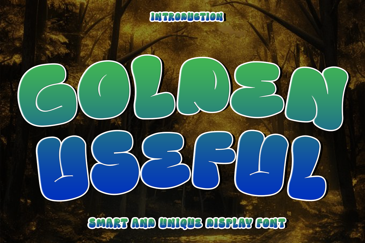 Golden Useful, a Script Font by InermediaSTUDIO (Photo 1 of 8)